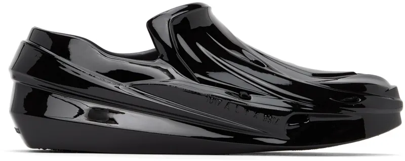 1017 ALYX 9SM Black Shiny Mono Slip-On Sneakers (AAUSN0025OT02.F21)