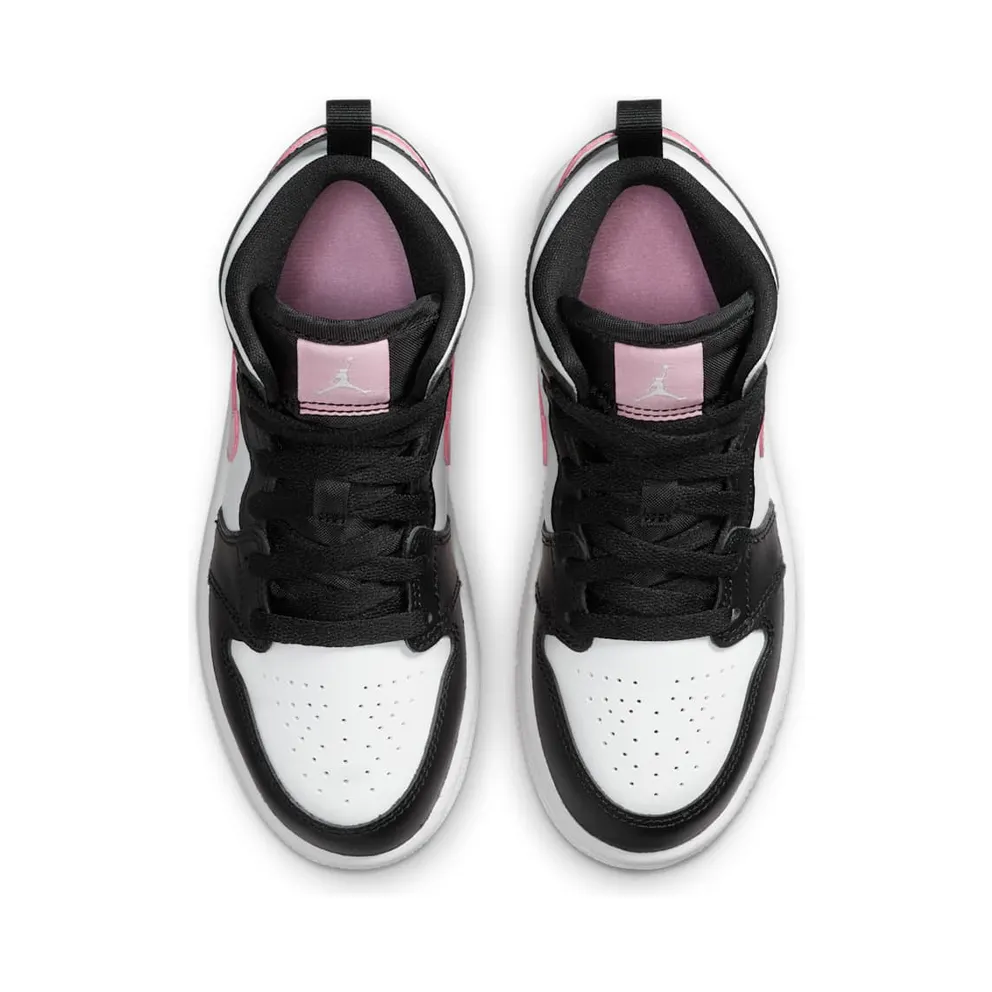 Jordan 1 Mid White Black Light Arctic Pink (PS) (640737 103)