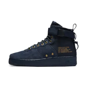 Nike SF Air Force 1 Mid Obsidian Metallic Gold “Obsidian / Black” (917753-400)