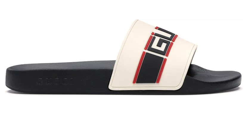 Gucci Stripe Slide White