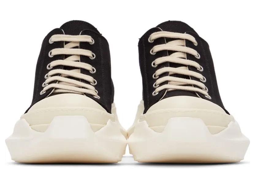 Rick Owens Drkshdw Black Abstract Low Sneakers (DU01B7842 DM) (2)
