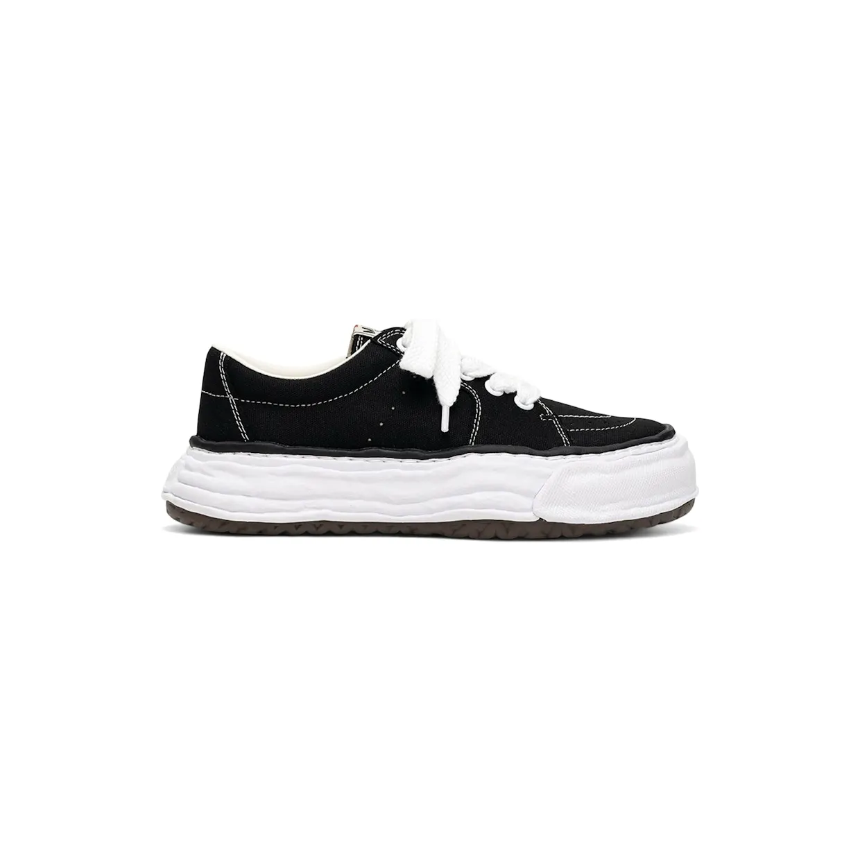 Maison Mihara Yasuhiro Eric OG Sole Canvas Low Black White (A16FW703-BLKWHT)