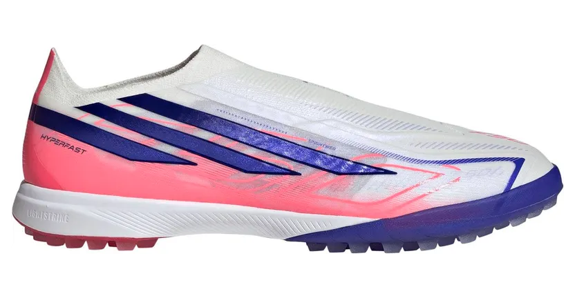 Adidas F50 Hyperfast Pro Laceless TF Multinockenschuhe, weiß, Größe 46 (KK1043)