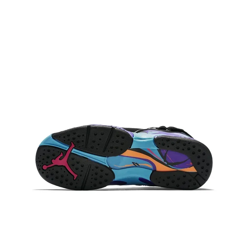 Jordan 8 Retro Aqua 2015 (GS) Black/Bright Concord-Aqua Tone (305368-025)