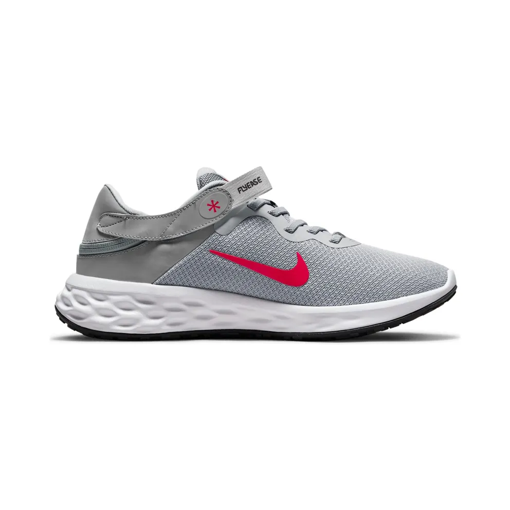 Nike Revolution 6 FlyEase Next Nature Easy On/Off Road Running Grey 50% Sustainable Materials (DC8992-004)