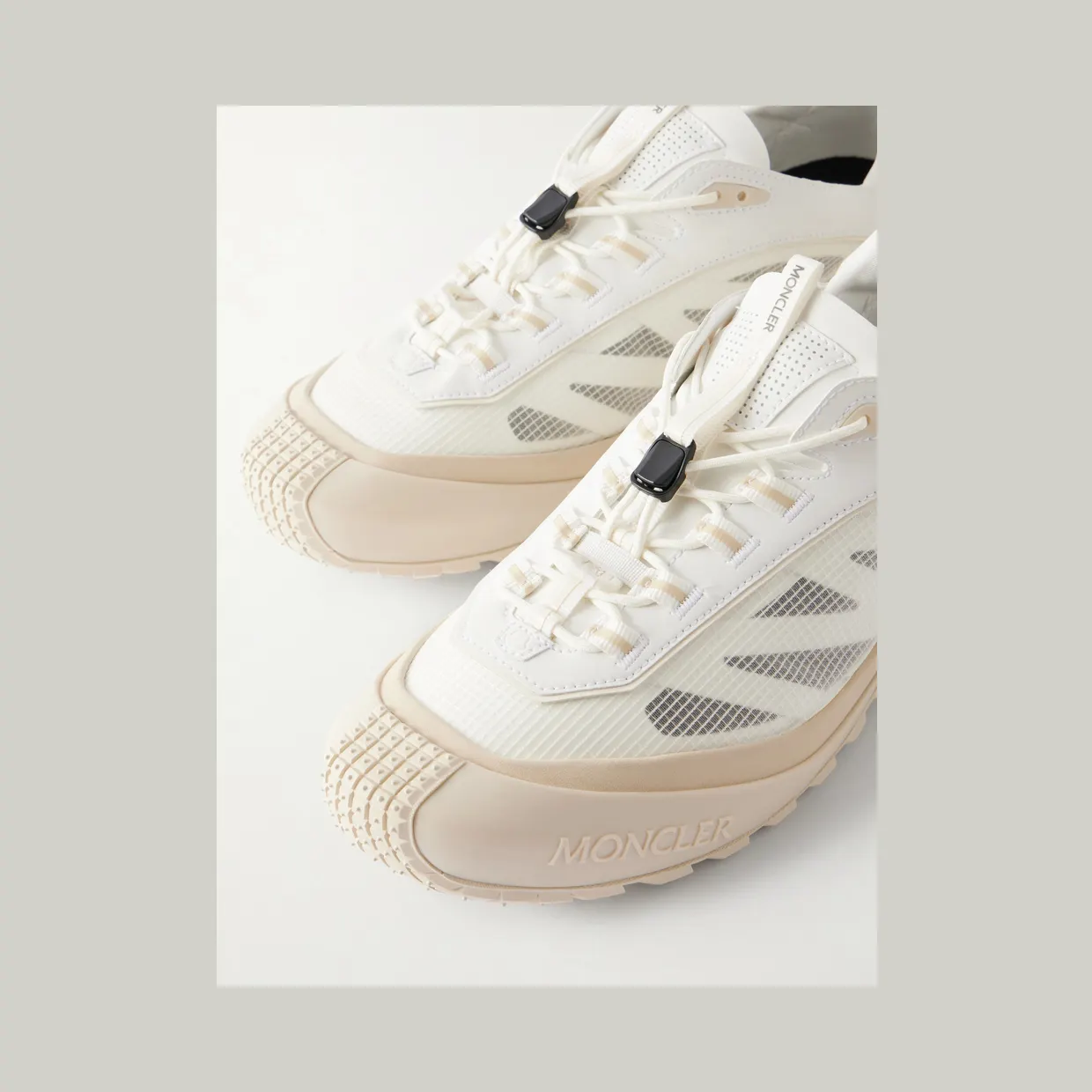 Moncler Trailgrip LP Leather-Trimmed Ripstop Sneakers White (4M002-90-M8467) (5)