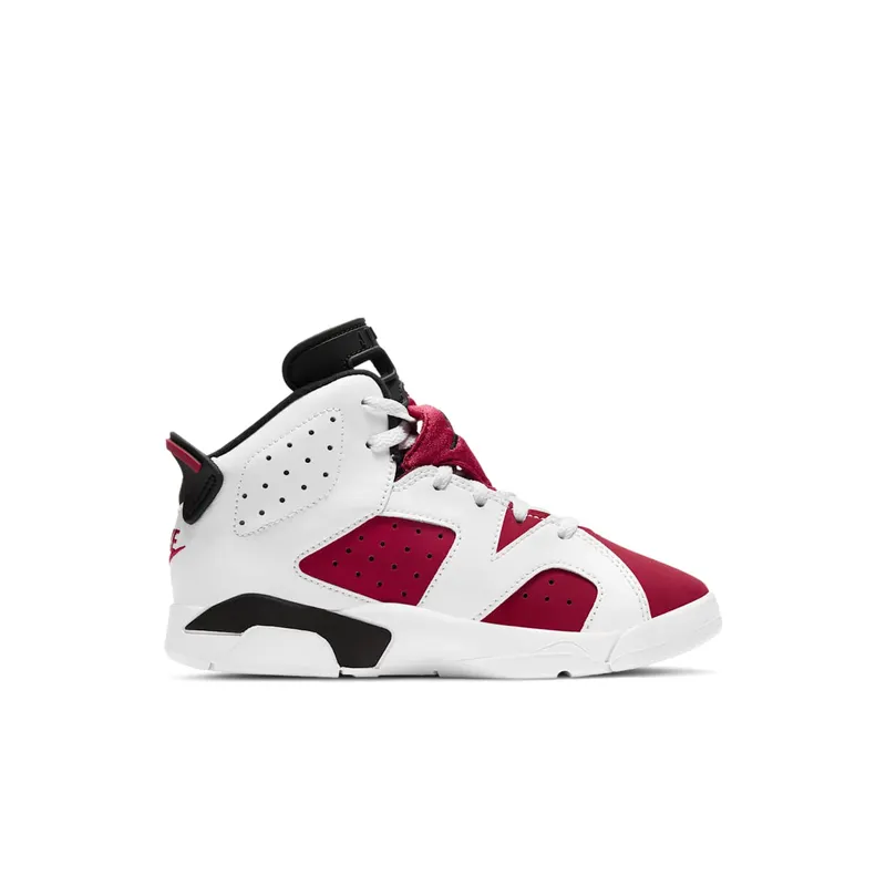 Jordan 6 Retro Carmine 2021 (PS) White/Black-Carmine (384666-106)