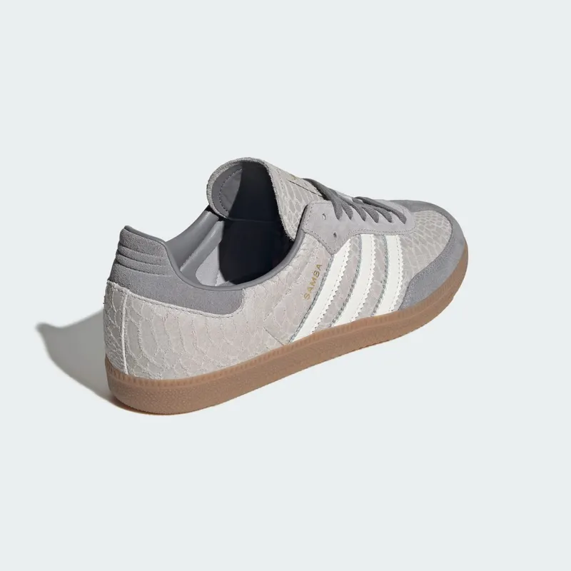 Adidas SAMBA OG Grey Two / Off White / Gum “Snake” (KK3274)