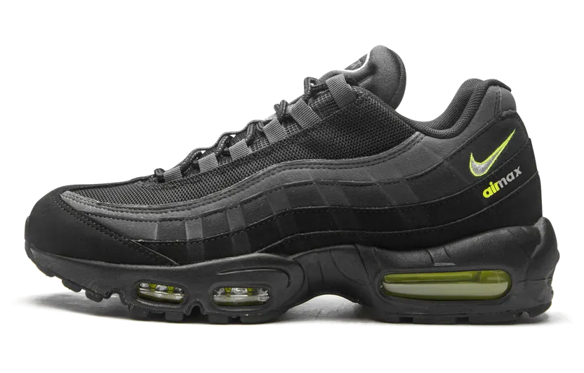 Nike Air Max 95 Retro Logo Black Grey Volt
