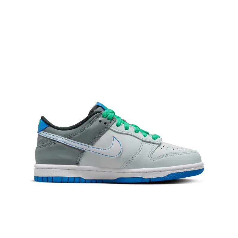 Nike DUNK LOW Grade School “PURE PLATINUM PHOTO BLUE” (DH9765-004)