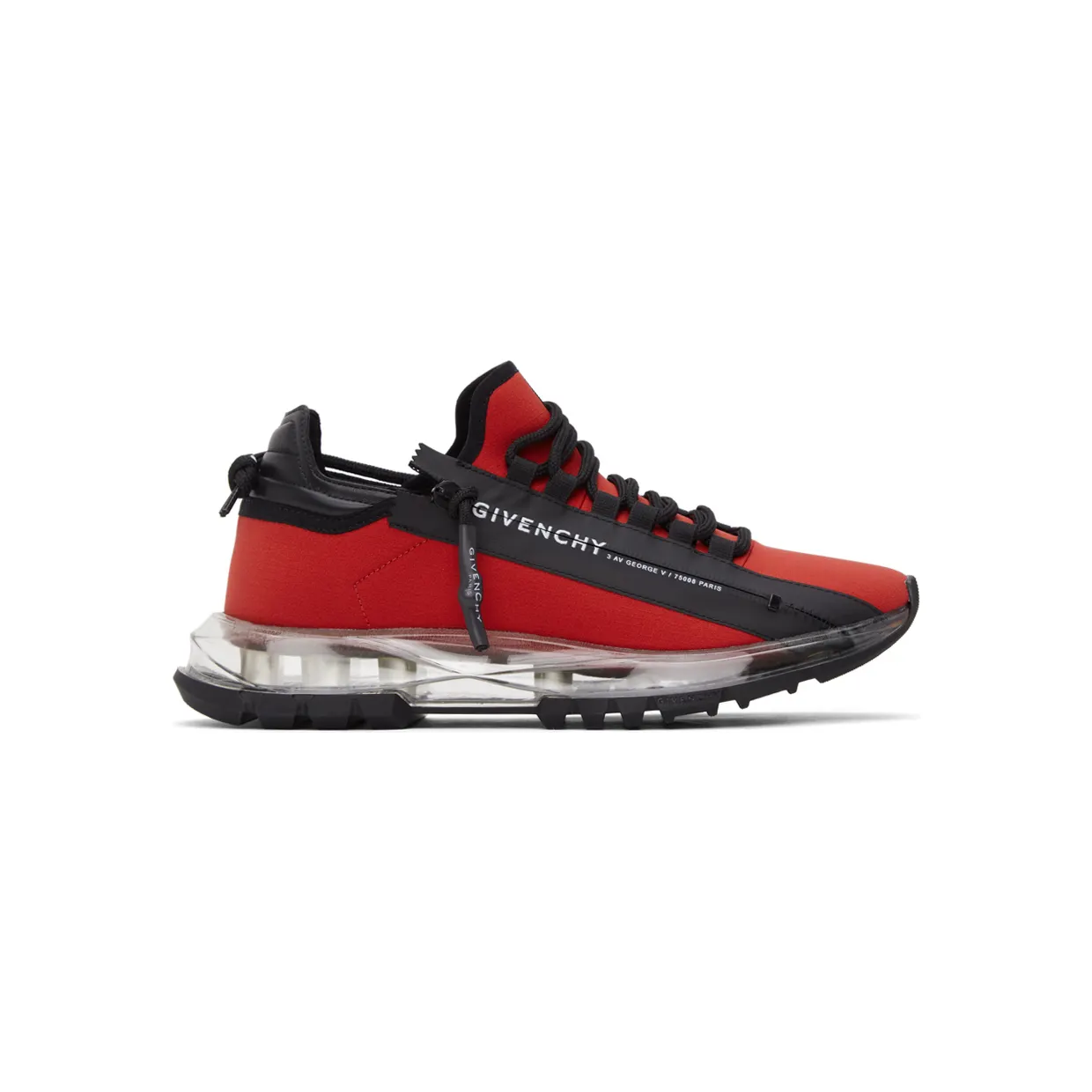 Givenchy Red Spectre Zip Low Sneakers (BH003MH0TP)
