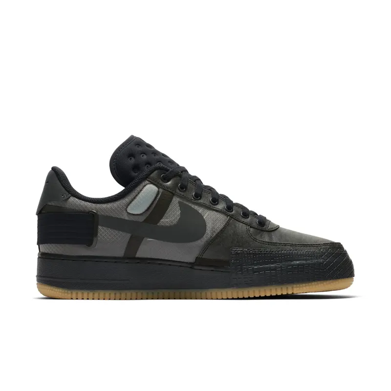 Nike Air Force 1 Type Black Gum Black/Anthracite-Dark Obsidian-Gum Medium Brown (CJ1281-001)