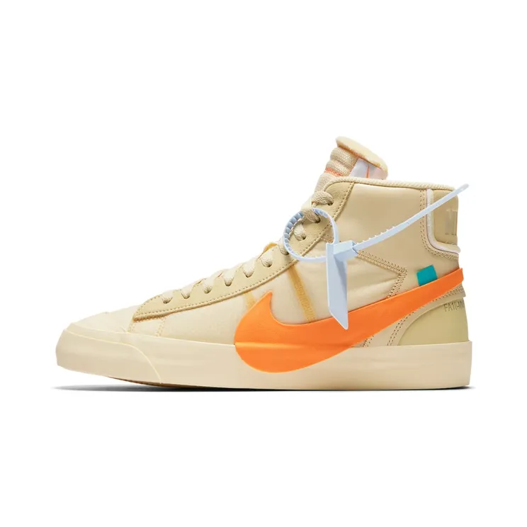 Nike Blazer Mid Off-White All Hallow’s Eve “Canvas / Pale Vanilla / Black / Total Orange” (AA3832-700)