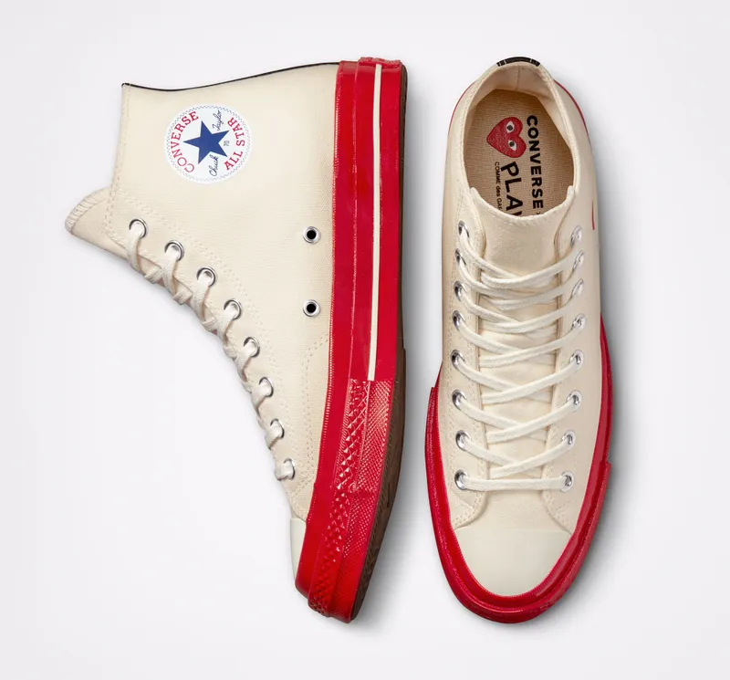 Converse Converse x Comme des Garçons PLAY Chuck 70 Pristine/Red/egret