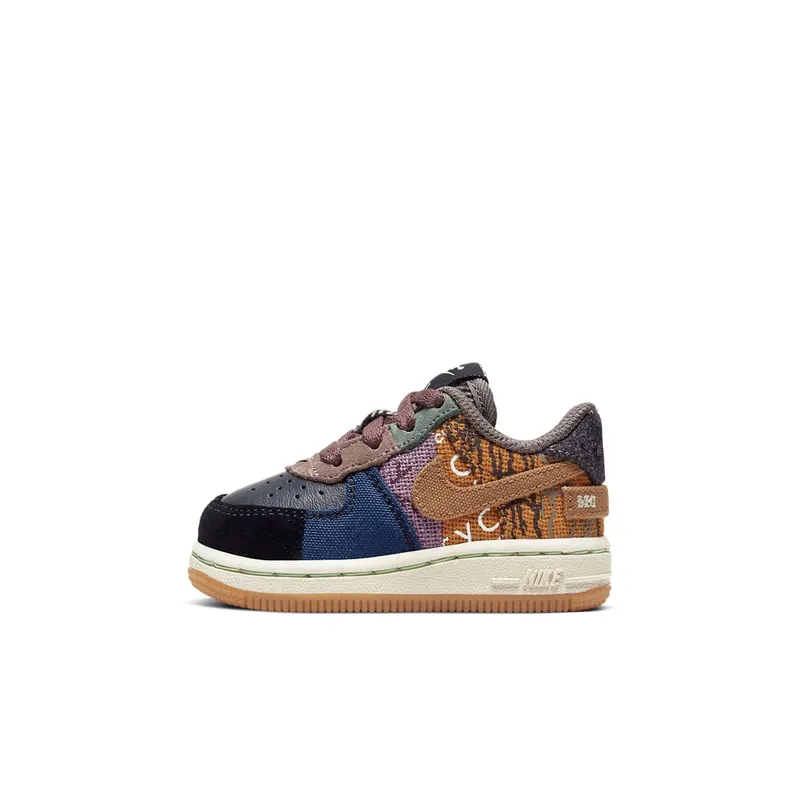 Nike Air Force 1 Low Travis Scott Cactus Jack (TD) Multi-Color/Muted Bronze-Fossil (CT0911-900)