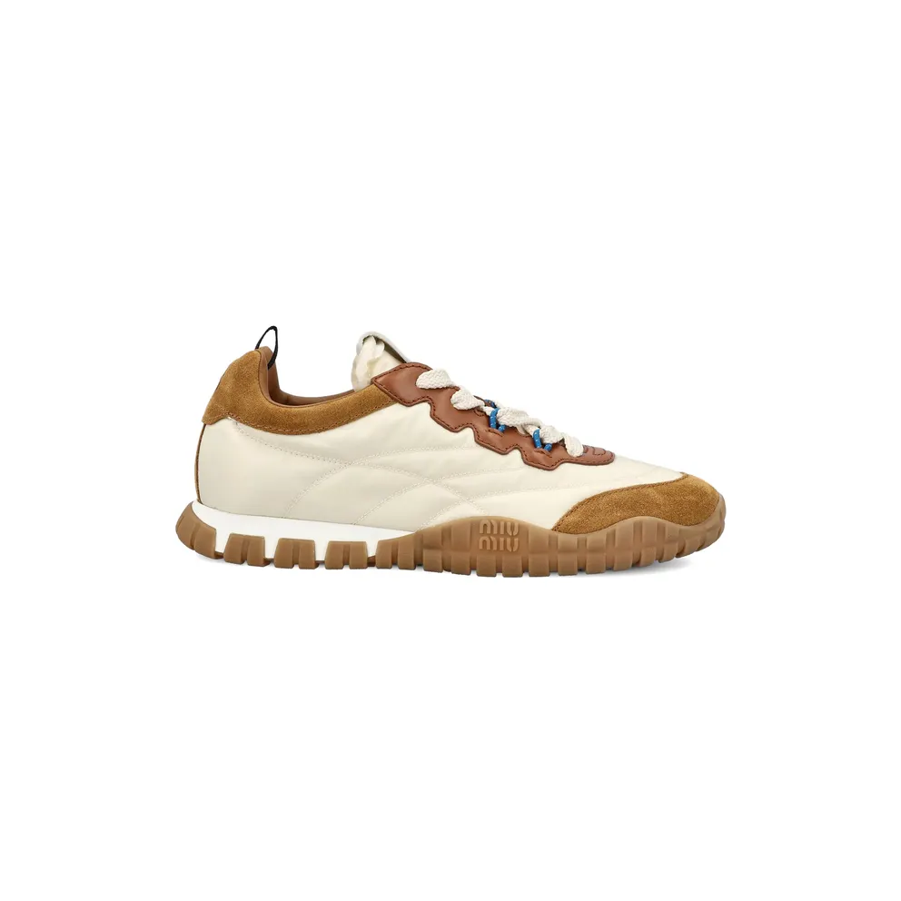 Miu Miu Tyre Panelled “Neutrals/Brown” (5E417E F 005 LYW F05KS)