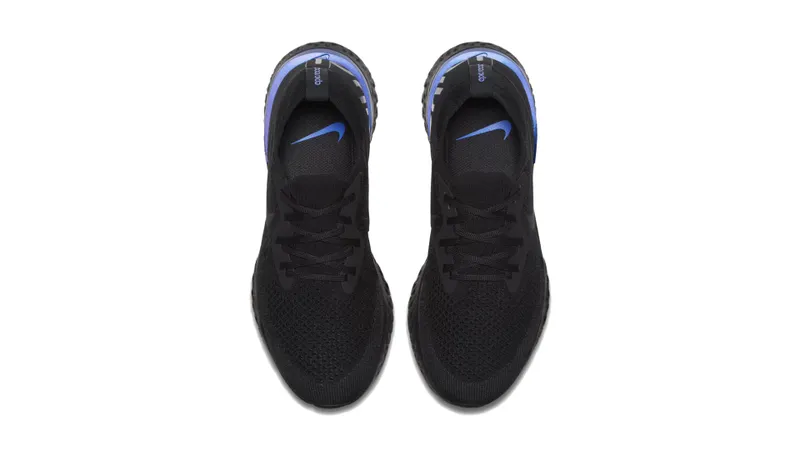 Nike Epic React Flyknit Black Racer Blue (W) Black/Black-Racer Blue (AQ0070-004)