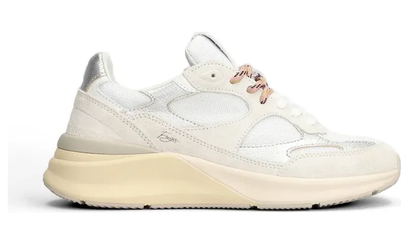 D.A.T.E. Fuga sneakers met vlakken – Wit (W441F2DRWS)