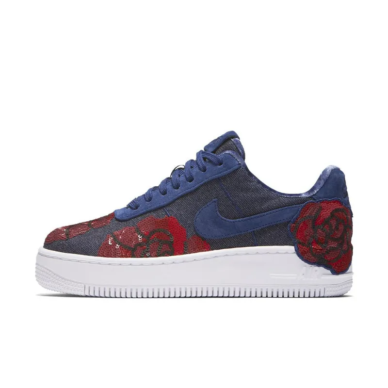 Nike Air Force 1 Upstep Low Denim Rose Blue (W) Binary Blue/Binary Blue (898421-401)