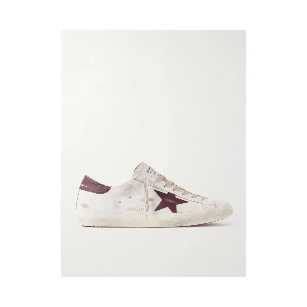 Golden Goose Super-Star Distressed Leather White (GMF00101.F008114)
