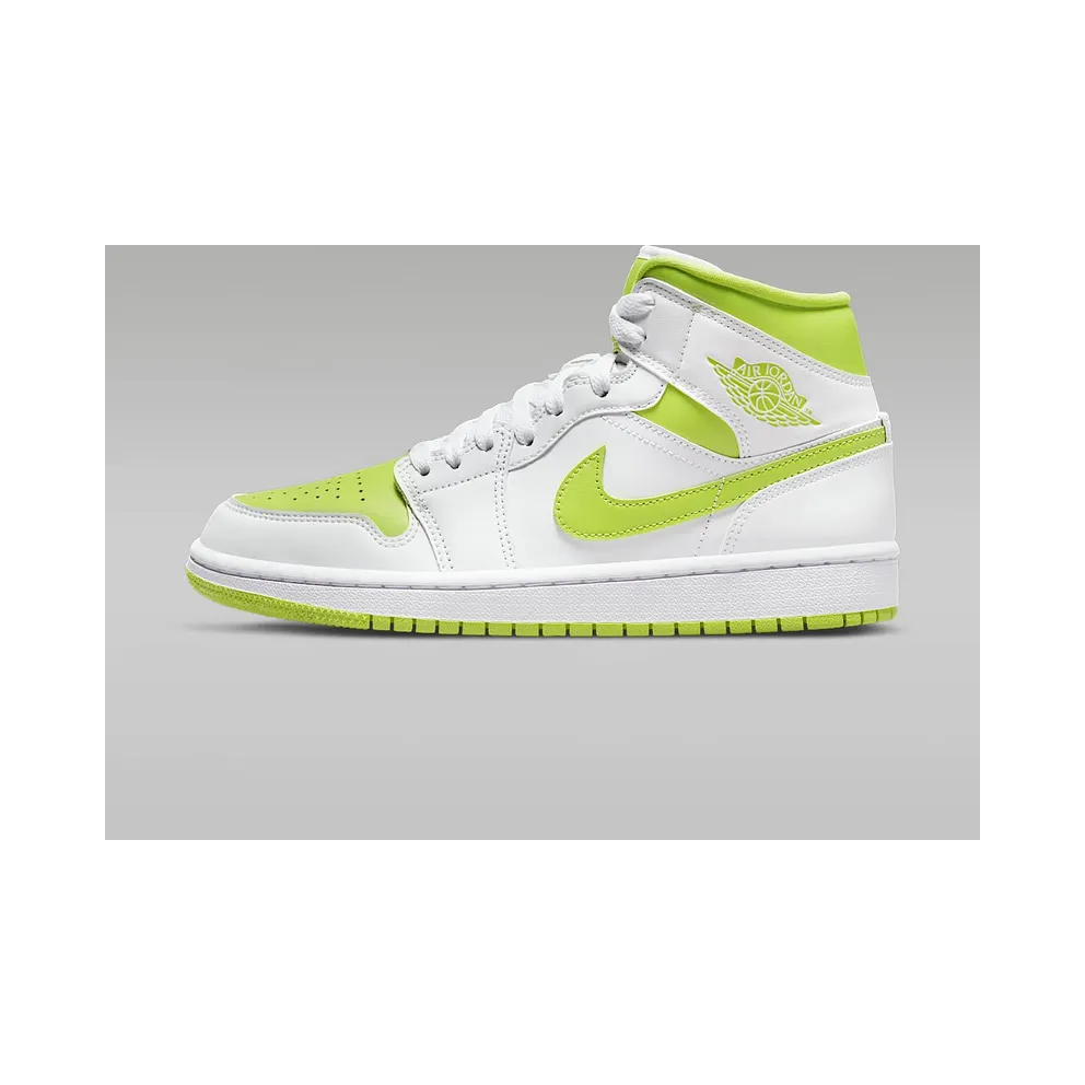 Jordan 1 Mid White Lime (W) (BQ6472-131)
