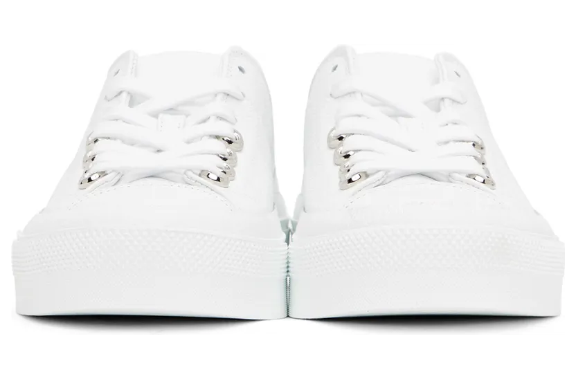 Givenchy White Grained City Sneakers (BE001NE145) (2)