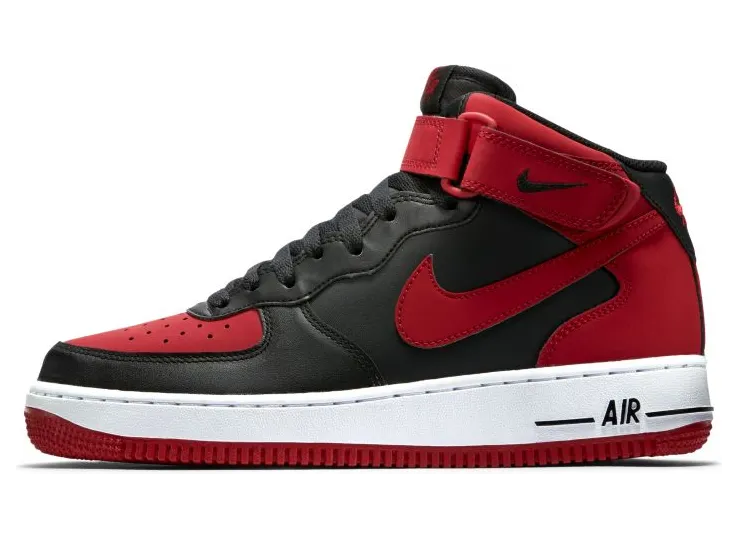 Nike Air Force 1 Mid ’07 ‘Black Gym Red’ Black/Gym Red-White (315123-029)