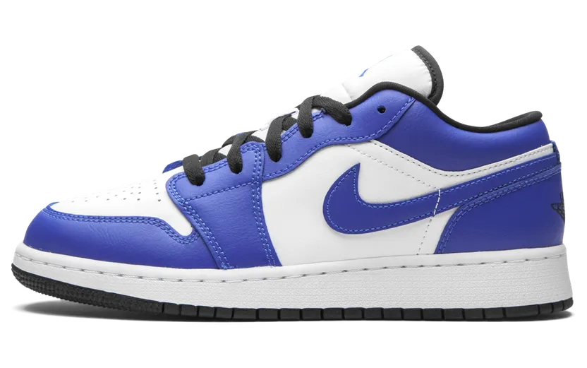 Air Jordan 1 Low GS ‘Game Royal’ White/Game Royal/Black (553560-124)