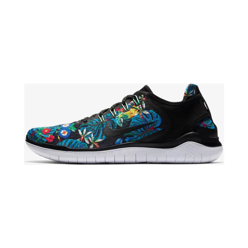 Nike Free RN 2018 Floral “Black / White” (AV3254-001)