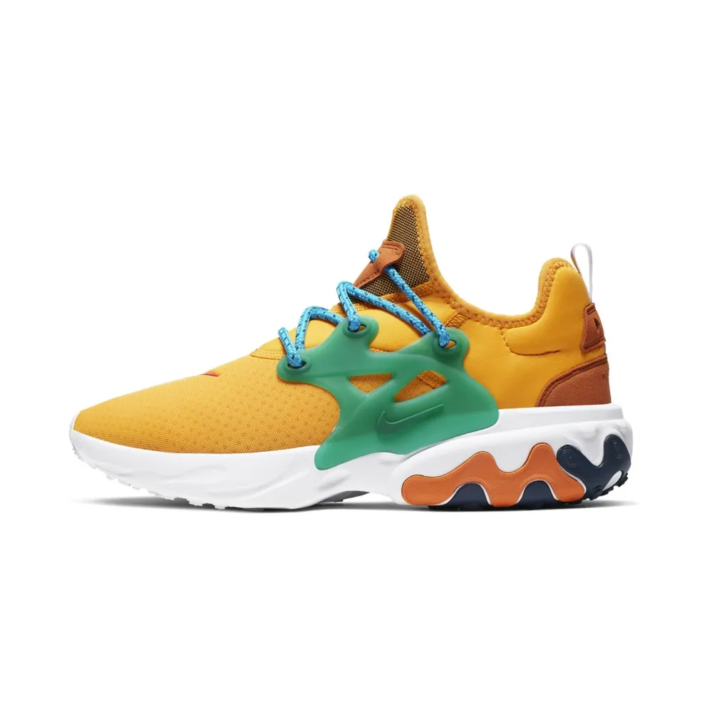 Nike React Presto Breakfast University Gold/Habanero Red-Mystic Green-Cinder Orange-University Blue-Blue Force (AV2605-701)
