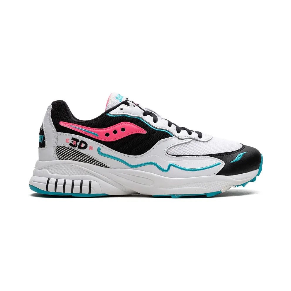 Saucony 3d Grid Hurricane “White Black Pink” (S70646-4)