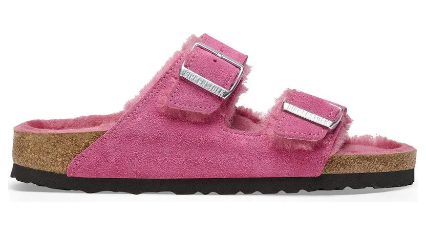 Birkenstock Arizona Shearling Suede Fuchsia Tulip (1025444)