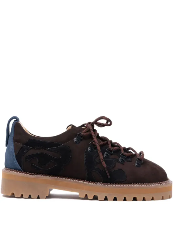 KidSuper Patchwork Eye Hiking Shoes – Brown (SS25SHO09)