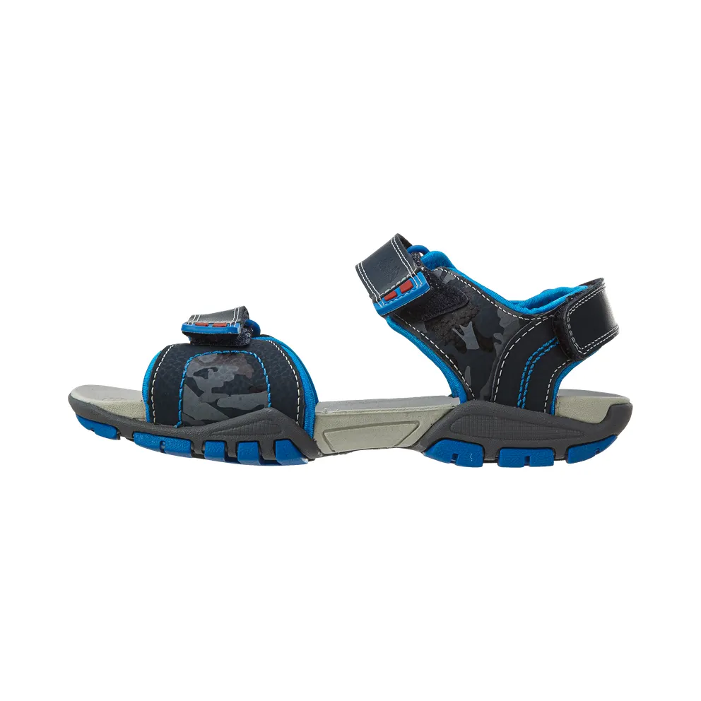 Clarks Zalmo Go Sandals TD “Navy Combi Cuir Marin” (26106153)