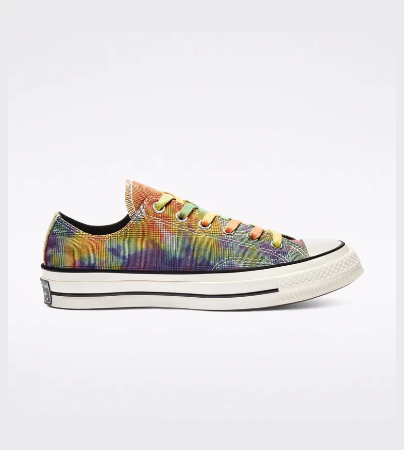 Converse Chuck 70 Low ‘Glen Plaid Tie Dye’ Beige/Multi/Black (168879C)
