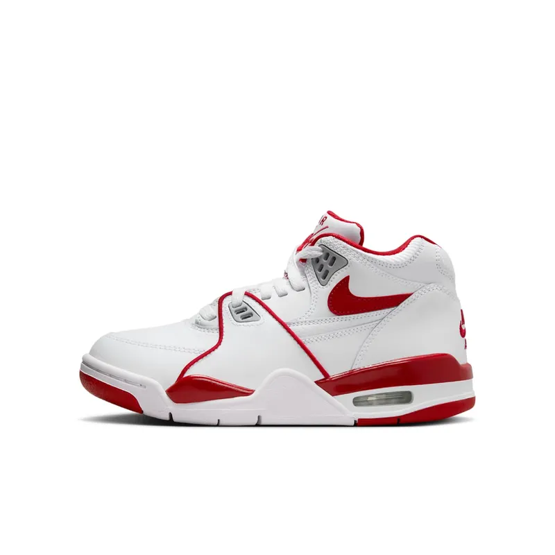 Nike Air Flight 89 White Wolf Grey Varsity Red (HF0406-101)