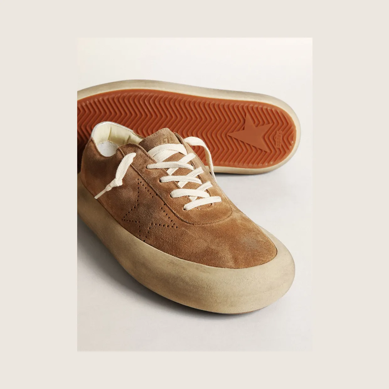 Golden Goose Space-Star In Tobacco-Colored Suede (GMF00376.F003327.15331) (4)