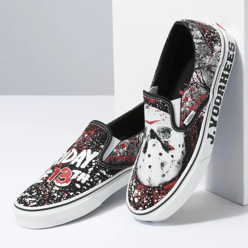 VANS Vans X Friday The 13th Classic Slip-on Shoes Black (VN0A4U38ZPL)