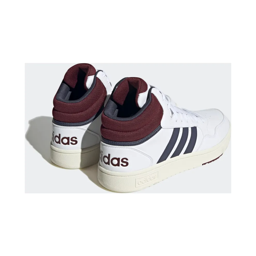 adidas Hoops 3.0 Mid Lifestyle Basketball Classic Vintage Cloud White / Shadow Navy / Shadow Red (HP7895)
