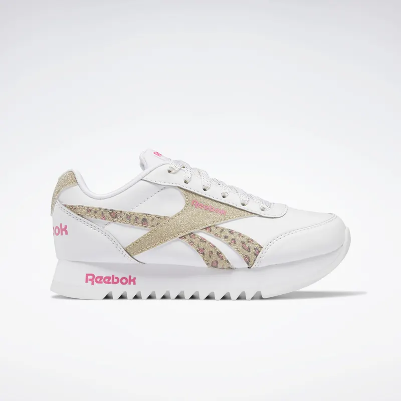 Reebok Royal Classic Jogger 2 Platformschoenen Cloud White / Cloud White / Gold Metallic