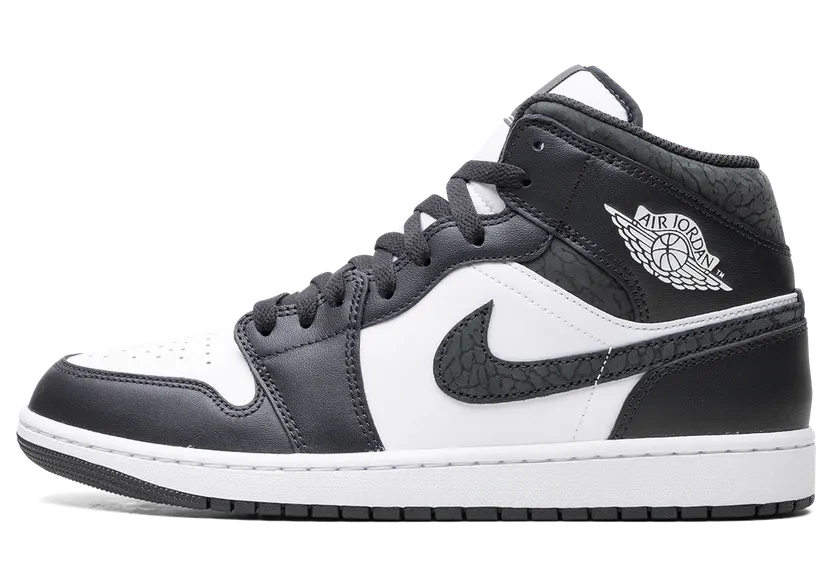 Nike Air Jordan 1 Mid SE Elephant Print Black (FB9911-001)