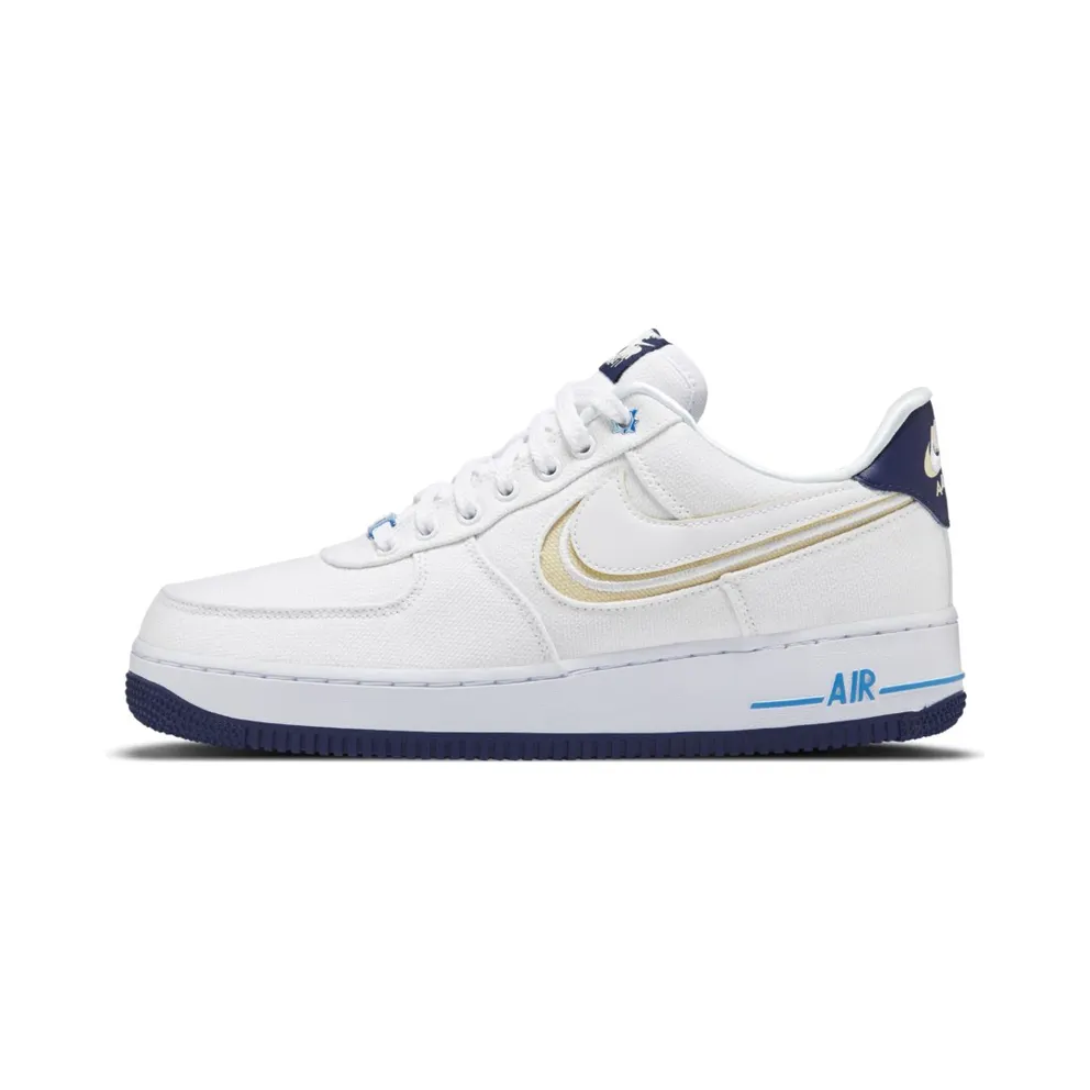 Nike Air Force 1 Low White Canvas Navy Sole (DB3541-100)