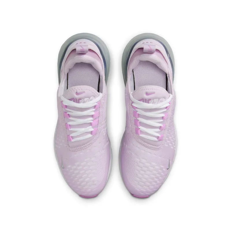 Nike Air Max 270 GS “Doll Rush Fuchsia White Metallic Silver” (IH0412-530)