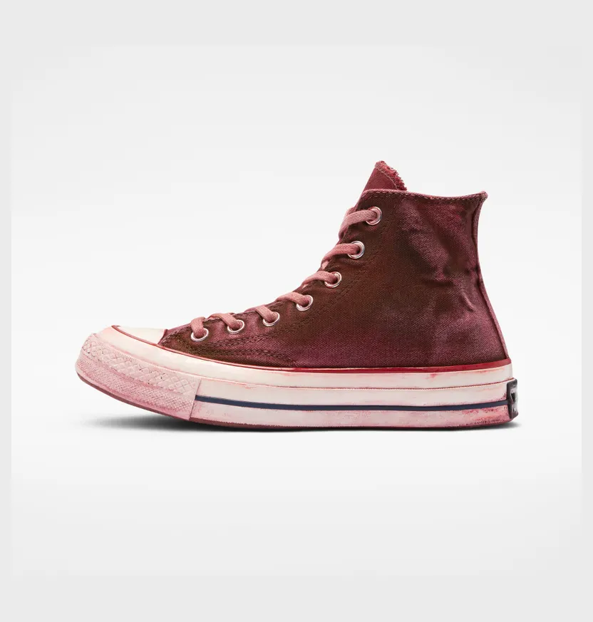 Converse Chuck 70 Well Worn Burgundy Well Worn Color Dyed