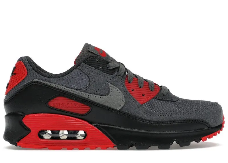 Nike Air Max 90 Smoke Grey Fire Red (DM0029-007)