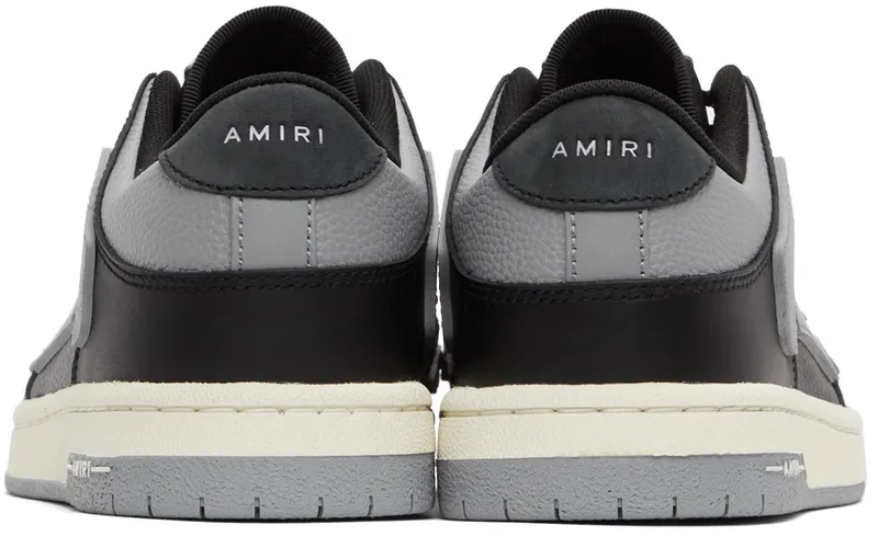 AMIRI Black & Grey Low Skel Top Sneaker (SS22MFS003)