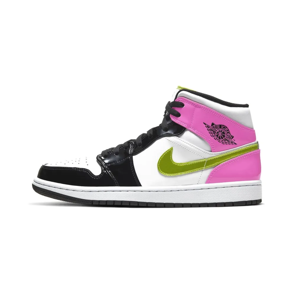 Jordan 1 Mid White Black Cyber Pink White/Black-Cyber-Pink (CZ9834-100)