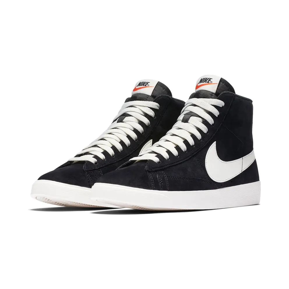 Nike Blazer Mid Vintage Suede Black (W) Black/Sail-Sail (AV9376-001)