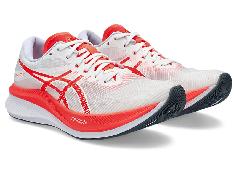 Asics Magic Speed 3 White/Sunrise Red (1012B652.100)
