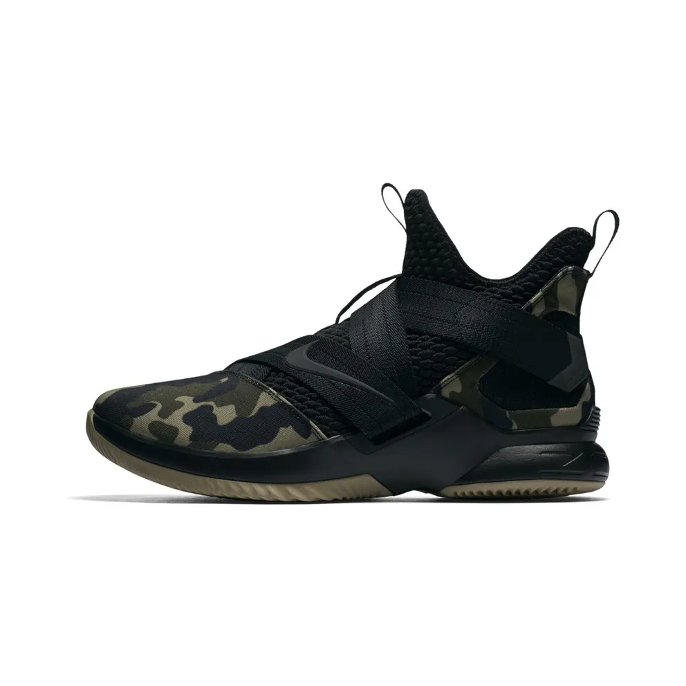 Nike LeBron Zoom Soldier 12 Camo Black/Hazel Rush-Black (AO4054-001)